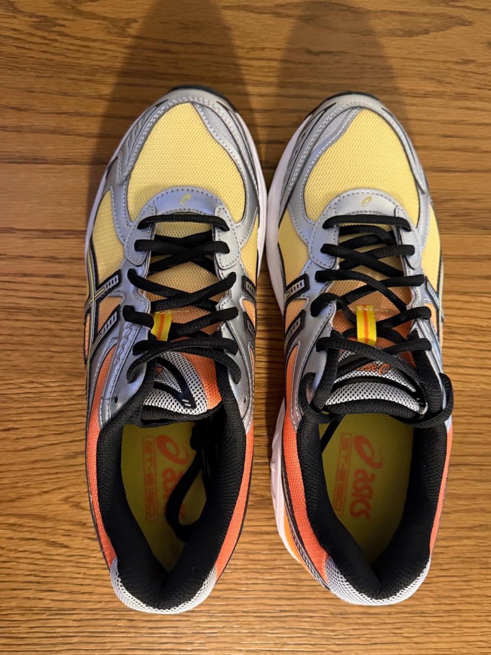 ASICS GT 2160 Men’s Yellow, Orange & Silver Athletic Sneakers 9.5M 11W